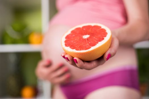 Fresh and healthy food for my baby, Pregnancy concept