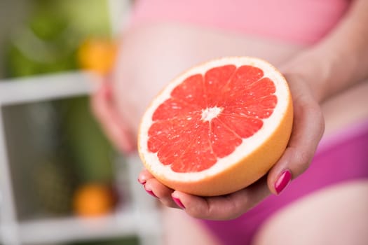 Fresh and healthy food for my baby, Pregnancy concept
