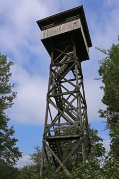 Mettnau Tower as a lookout tower on Lake Constance on the Mettnau peninsula