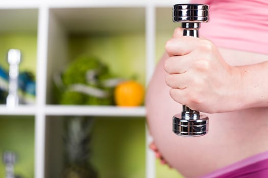 Fitness Pregnancy woman, healthy lifestyle concept