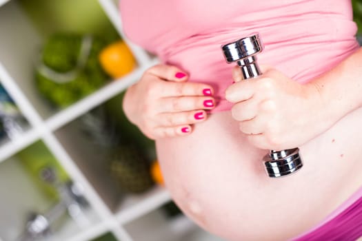 Fitness Pregnancy woman, healthy lifestyle concept