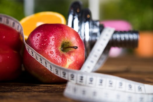 Healthy lifestyle concept, vitamins