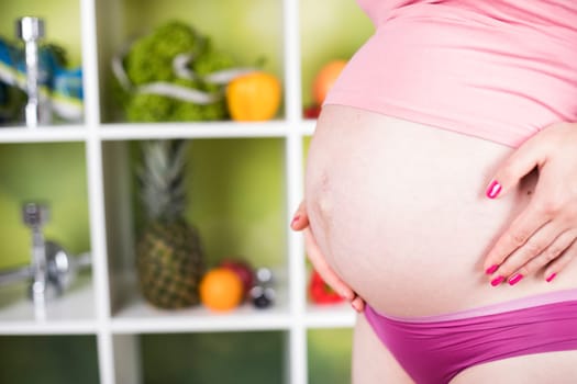 Fresh and healthy food for my baby, Pregnancy concept