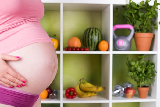 Fresh and healthy food for my baby, Pregnancy concept