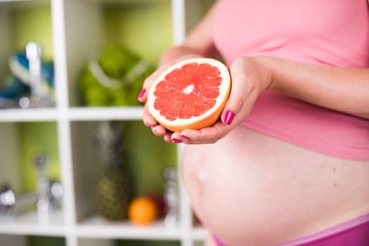 Fresh and healthy food for my baby, Pregnancy concept
