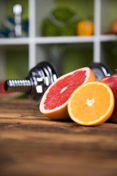 Healthy lifestyle concept, vitamins
