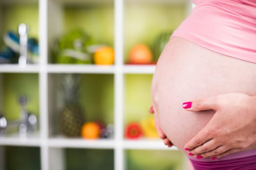 Fresh and healthy food for my baby, Pregnancy concept