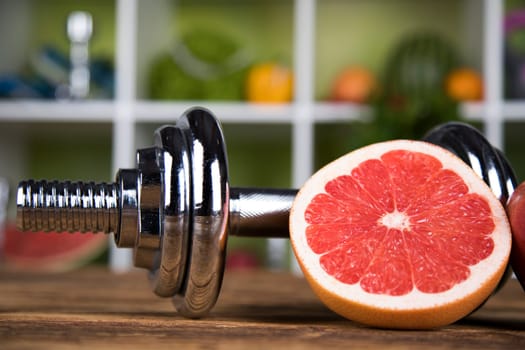 Healthy lifestyle concept, vitamins