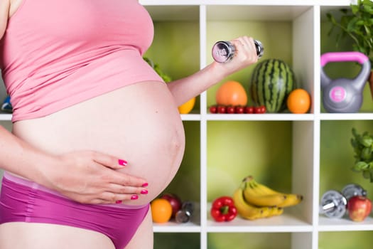 Fresh and healthy food for my baby, Pregnancy concept