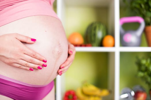 Fresh and healthy food for my baby, Pregnancy concept