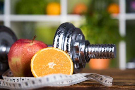 Healthy lifestyle concept, vitamins