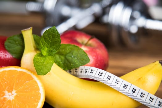 Healthy lifestyle concept, vitamins