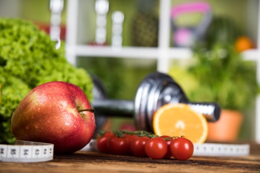 Healthy lifestyle concept, vitamins
