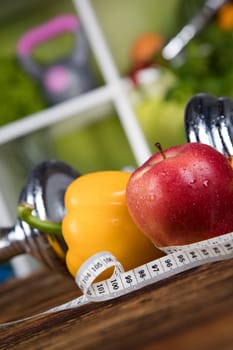 Healthy lifestyle concept, vitamins