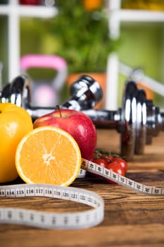 Healthy lifestyle concept, vitamins