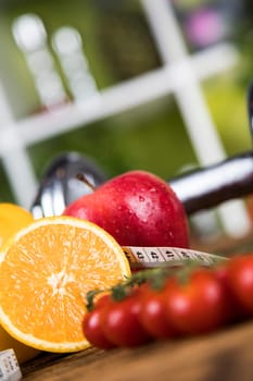 Healthy lifestyle concept, vitamins