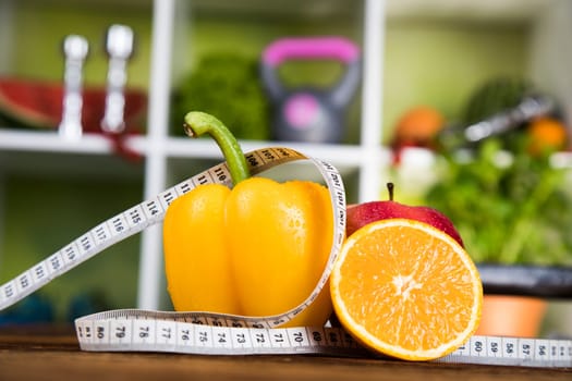 Healthy lifestyle concept, vitamins
