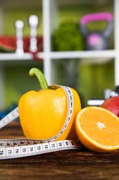 Healthy lifestyle concept, vitamins