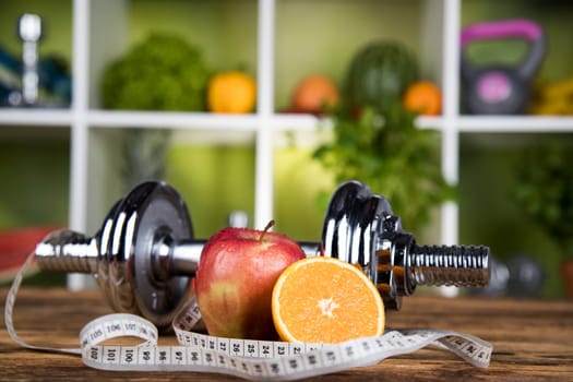 Healthy lifestyle concept, vitamins