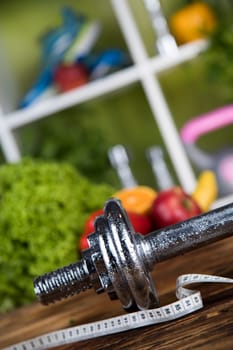 Healthy lifestyle concept, vitamins
