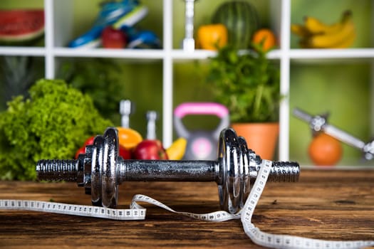 Healthy lifestyle concept, vitamins