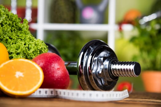 Healthy lifestyle concept, vitamins