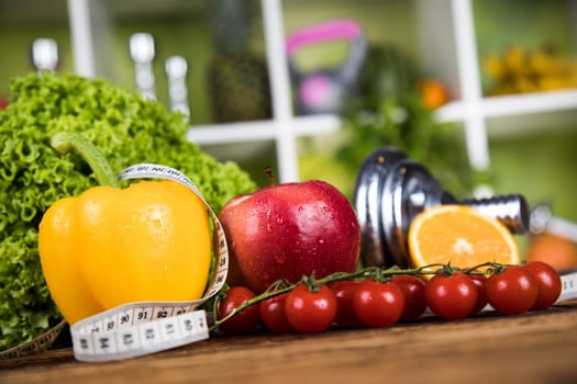 Healthy lifestyle concept, vitamins