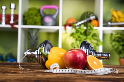 Healthy lifestyle concept, vitamins