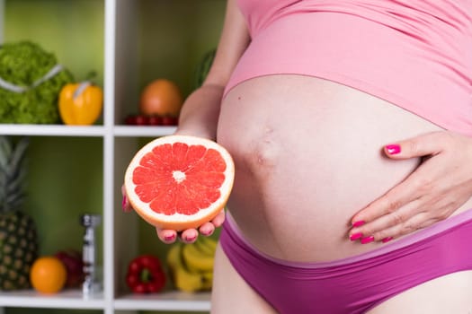 Fresh and healthy food for my baby, Pregnancy concept