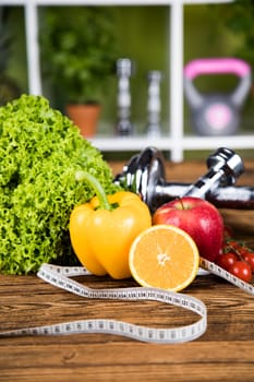Healthy lifestyle concept, vitamins