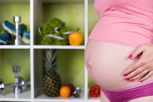 Fresh and healthy food for my baby, Pregnancy concept