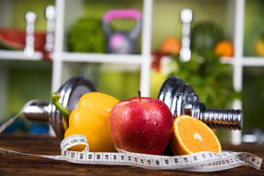 Healthy lifestyle concept, vitamins