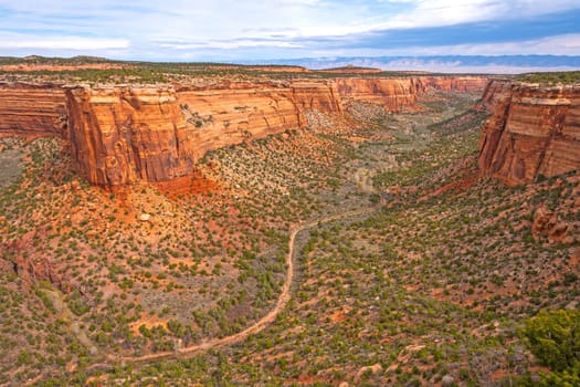 Remote Ute Canyon on the West in Colorado National Monument in Colorado