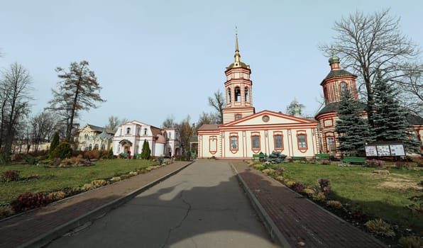 Ancient Orthodox Church in the Park Vozdvizhenskaya Altufievo