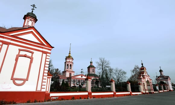 Ancient Orthodox Church in the Park Vozdvizhenskaya Altufievo