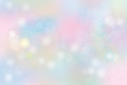Abstract colorful pastel bokeh background texture with bright soft color circles. Space for your text.