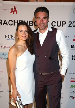 Michael Stich und Alexandra Stich ,.Dracheboot Cup 2018 Get Together von der Michael Stich Stiftung im East Hotel Hamburg am 08.06.2018
