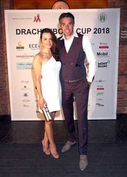 Michael Stich und Alexandra Stich ,.Dracheboot Cup 2018 Get Together von der Michael Stich Stiftung im East Hotel Hamburg am 08.06.2018