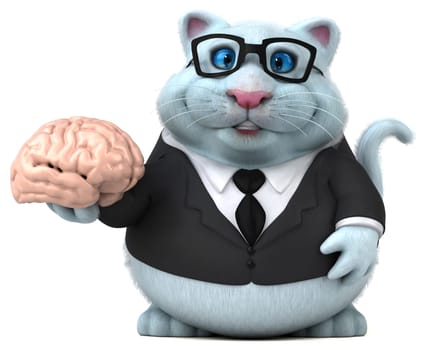Fun cat - 3D Illustration