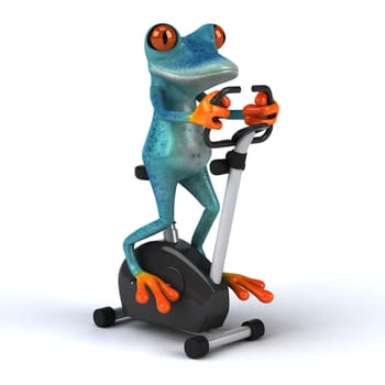 Fun frog - 3D Illustration