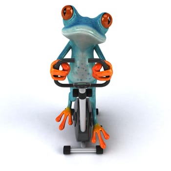 Fun frog - 3D Illustration