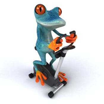 Fun frog - 3D Illustration