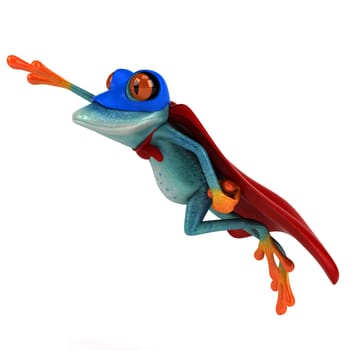 Fun frog - 3D Illustration