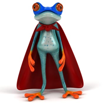 Fun frog - 3D Illustration