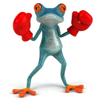 Fun frog - 3D Illustration