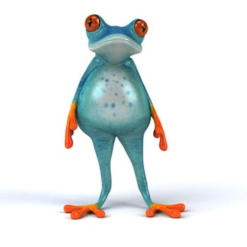 Fun frog - 3D Illustration