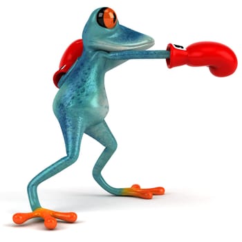 Fun frog - 3D Illustration