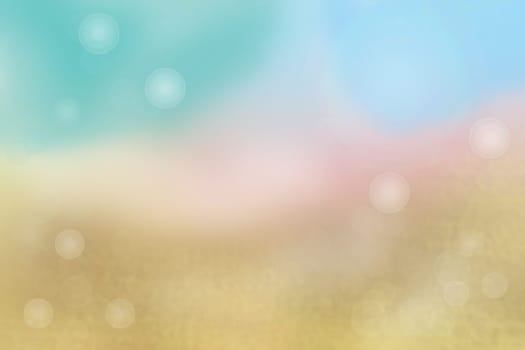Abstract blurred summer pastel colored landscape with sky. Nature backdrop.
