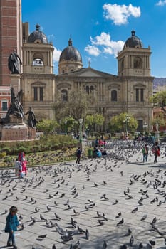 Cathedral Basilica Minor of Our Lady of La Paz,Plaza Murillo,La Paz,Bolivia,South America