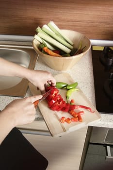 an image of preparing food